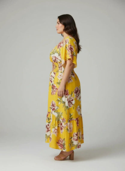 Mlle Gabrielle Floral Dress - Plus Size