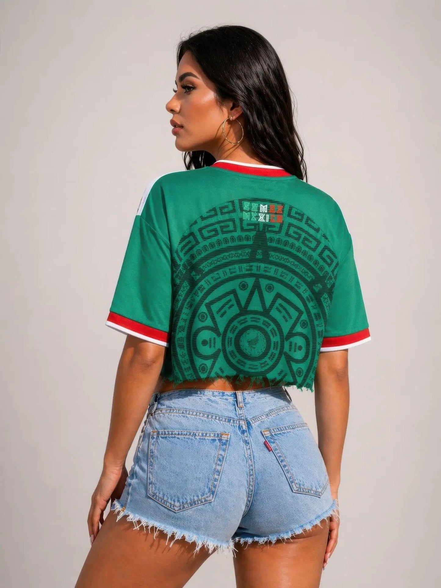 Womens Cropped Mexico Jersey